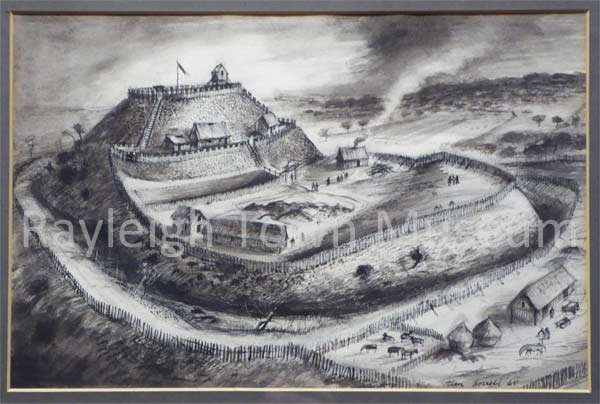 Picture of Rayleigh Castle by Alan Sorrell